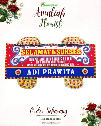 Karangan Bunga Ucapan Selamat di Anaiwoi